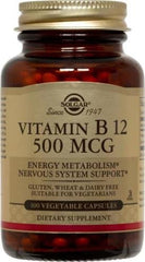 Solgar B-12 500mcg 100capsules