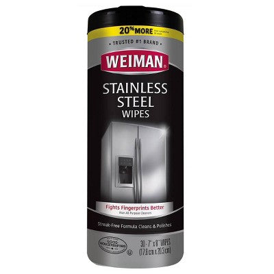 Weiman Stainless Steel Wipes 30ct