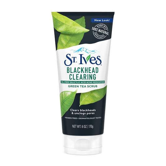 St. Ives Blackhead Clearing Scrub w/ Green Tea and Bamboo 6oz