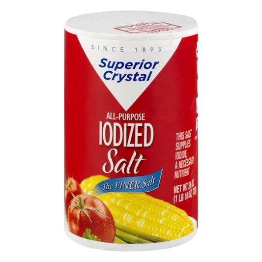 Superior Crystals All-Purpose Iodized Salt 26oz