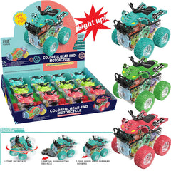 Light Up Friction ATV Vehicle Assorted Color 1ct