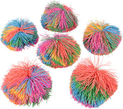 3.5" Rainbow Stringy Ball 1ct