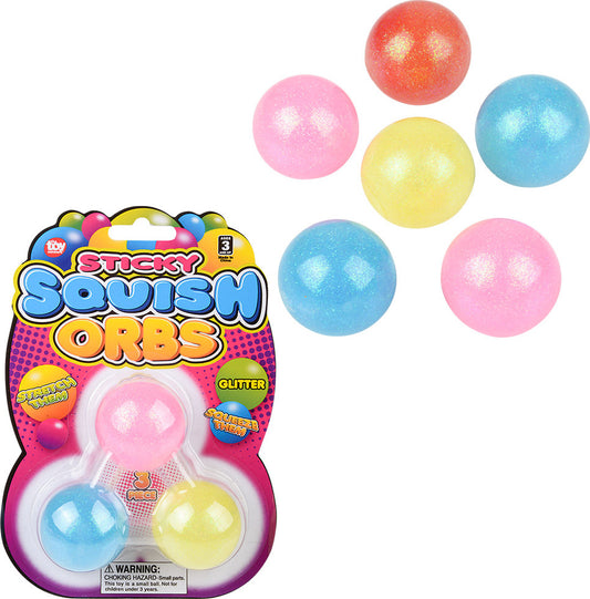 Sticky Squish Orbs Glitter