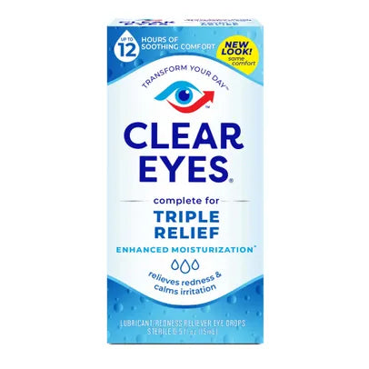 Clear Eyes Triple Relief Eye Drops 0.5fl oz