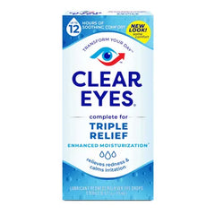 Clear Eyes Triple Relief Eye Drops 0.5fl oz