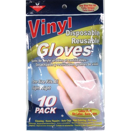 Vinyl Disposable-Reusable Gloves 10pk