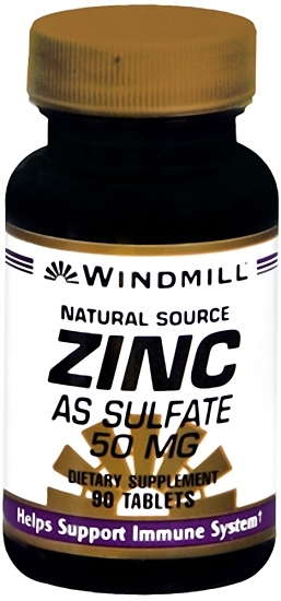 WindmillvZinc Sulfate 50mg Tabs 90ea